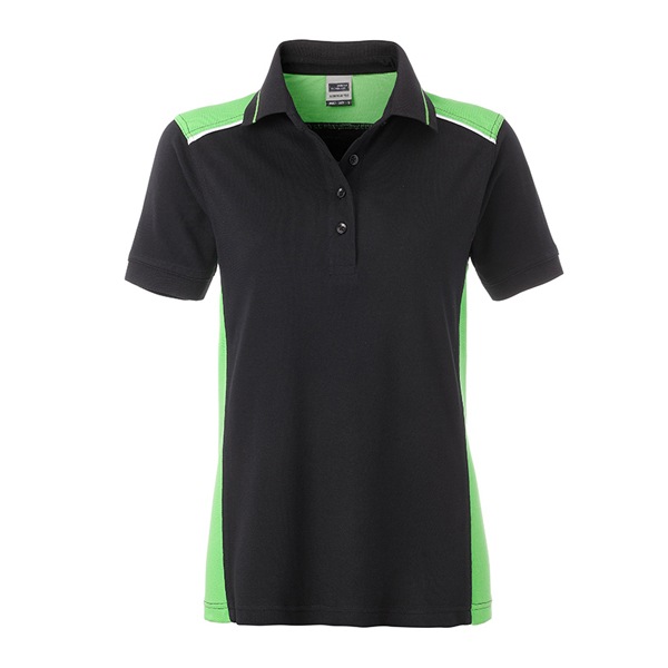 JN 857 - Polo met contrasterende inzetstukken